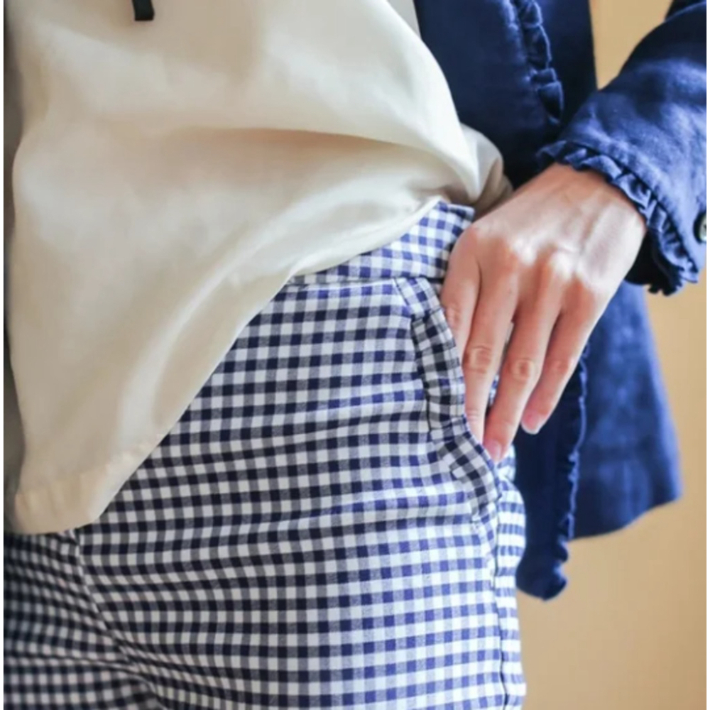 Cynthia Rowley Gingham Trousers Size 4 - Picture 2 of 7